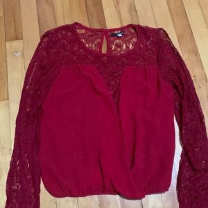 Mesh floral top